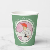 満月の母ガチョウの誕生日パーティーのアイテムに男性 紙コップ (正面)