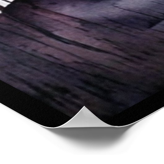 満月の水の色のポスターの下の少年 ポスター (角)