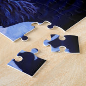 満月の狼とカラス ジグソーパズル (側面)