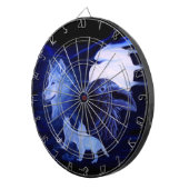 満月の狼とカラス ダーツボード (正面右)