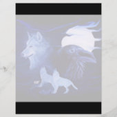 満月の狼とカラス チラシ (裏面)