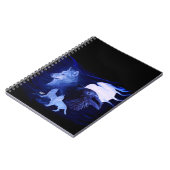 満月の狼とカラス ノートブック (左側)