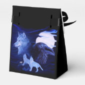 満月の狼とカラス フェイバーボックス (裏面サイド)