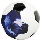 満月の狼とレイヴン サッカーボール (3/4)