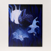 満月の狼とレイヴン ジグソーパズル (縦)