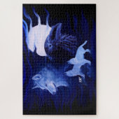 満月の狼とレイヴン ジグソーパズル (縦)