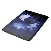 満月の狼とレイヴン バスマット (アングル)