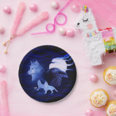 満月の狼とレイヴン ペーパープレート (パーティー)