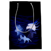 満月の狼とレイヴン ミディアムペーパーバッグ (正面)