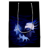 満月の狼とレイヴン ミディアムペーパーバッグ (裏面)