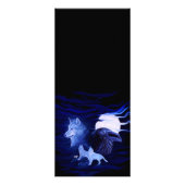 満月の狼とレイヴン ラックカード (裏面)