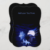 満月の狼とレイヴン 招待状 (正面/裏面)