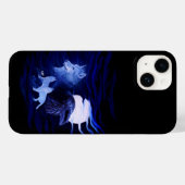満月の狼とレイヴン Case-Mate iPhoneケース (裏面 (横))
