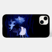 満月の狼とレイヴン Case-Mate iPhoneケース (裏面 (横))