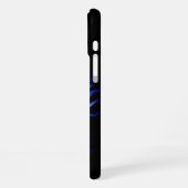 満月の狼とレイヴン iPhoneケース (左側面)