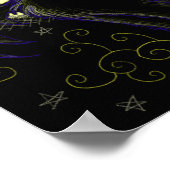 満月の猫の夜 ポスター (角)