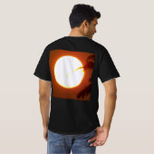 満月の男性の価値 Tシャツ (裏面フル)