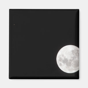 満月の眺めはまた、火星を示します マグネット