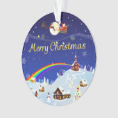 満月の聖降誕祭お目出とう オーナメント (正面)