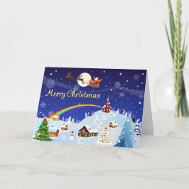 満月の聖降誕祭お目出とう カード