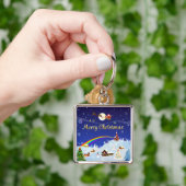 満月の聖降誕祭お目出とう キーホルダー (手)