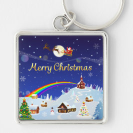 満月の聖降誕祭お目出とう キーホルダー