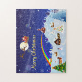 満月の聖降誕祭お目出とう ジグソーパズル (縦)