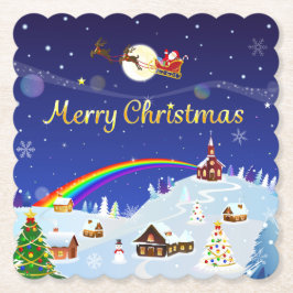 満月の聖降誕祭お目出とう ペーパーコースター