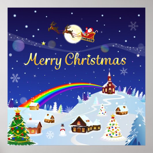 満月の聖降誕祭お目出とう ポスター (正面)