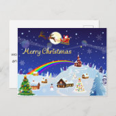 満月の聖降誕祭お目出とう ポストカード (正面/裏面)