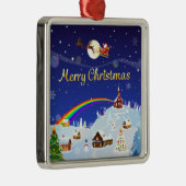 満月の聖降誕祭お目出とう メタルオーナメント (右)