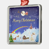 満月の聖降誕祭お目出とう メタルオーナメント (左)