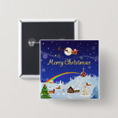 満月の聖降誕祭お目出とう 缶バッジ (正面&裏面)