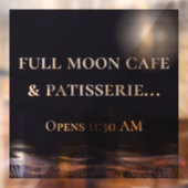 満月の自然取り外し可能なビニール窓のしがみつく ウィンドウサイン (シート2)