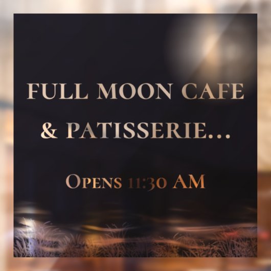 満月の自然取り外し可能なビニール窓のしがみつく ウィンドウサイン (シート2)