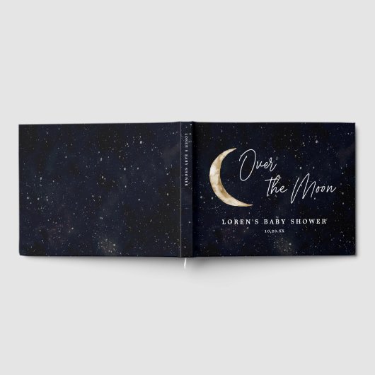 満月の赤ん坊のシャワーを浴びる ゲストブック (全面)