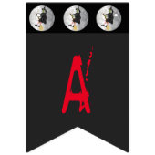 満月の邪悪飛んでいるな魔女 バンティングフラッグ (第3の旗)