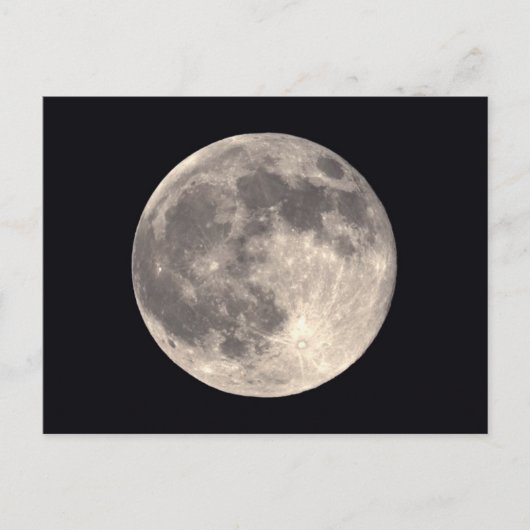 満月の郵便はがき ポストカード (正面)