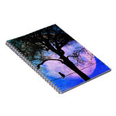 満月の針金に黒い猫 ノートブック (右側)