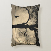 満月の針金の上の猫 アクセントクッション (正面(垂直))