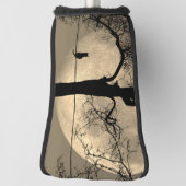 満月の針金の上の猫 ゴルフヘッドカバー (回転90)