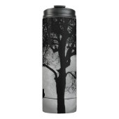 満月の針金の上の猫 タンブラー (正面)