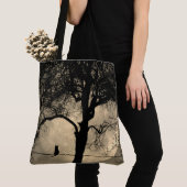 満月の針金の上の猫 トートバッグ (クローズアップ)