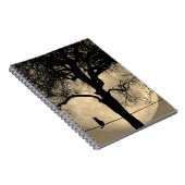 満月の針金の上の猫 ノートブック (右側)