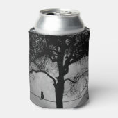満月の針金の上の猫 缶クーラー (缶正面)