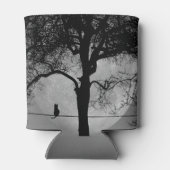 満月の針金の上の猫 缶クーラー (裏面)