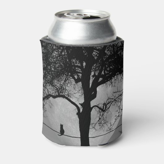 満月の針金の上の猫 缶クーラー (缶裏面)