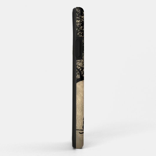 満月の針金の上の猫 Case-Mate iPhoneケース (裏面/右)