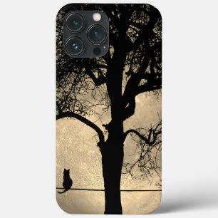 満月の針金の上の猫 iPhone 13 PRO MAXケース