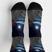 満月の雄鶏、クルーソックス ソックス (上部)